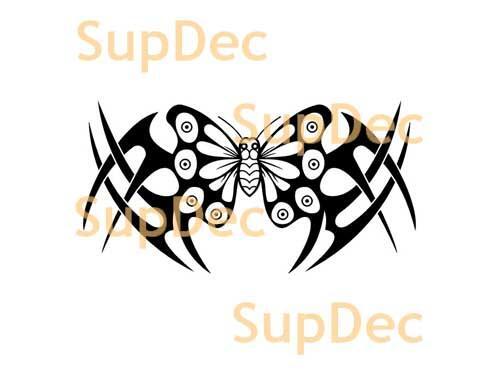 Autocollant mural en vinyle pour fenêtre de salle de bain avec motif papillon #23
