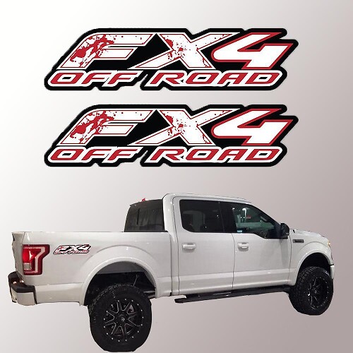 Ford FX4 sang Zombie vinyle autocollant camion lit autocollant F150 F250 F350 4 x 4