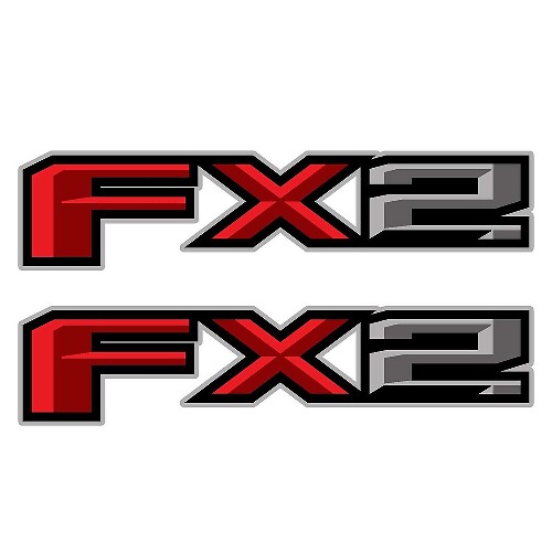 Lot de 2 : 2017 Ford F-150 FX2 tout-terrain en vinyle autocollant camionnette chevet