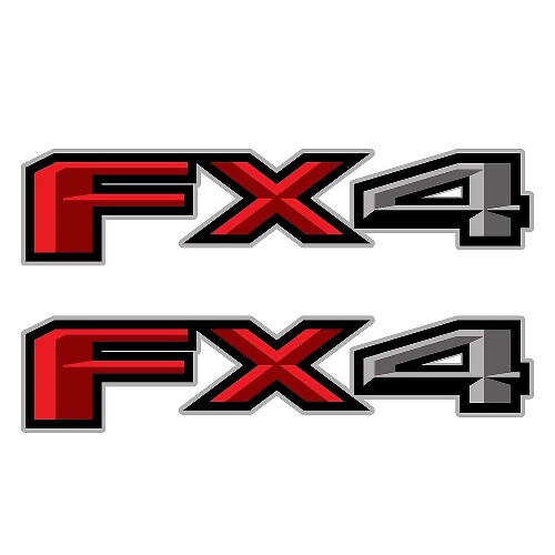 Lot de 2 : 2018 Ford F-150 FX4 tout-terrain en vinyle autocollant camionnette lit latéral