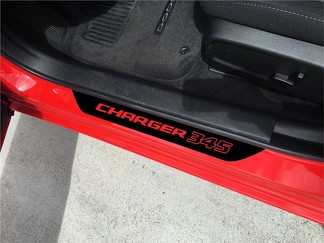 4X Autocollants de seuil de porte Dodge Charger 345 Hemi 2011-2018
