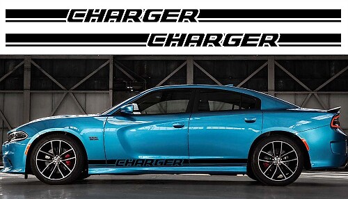 Kit de bandes autocollantes en vinyle pour panneau latéral droit pour Dodge Charger 2011-2018