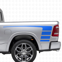 Kit d'autocollants en vinyle à rayures Strobe Stile pour capot et côtés de benne pour Dodge Ram 1500_3