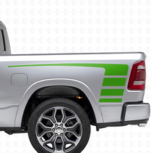Kit d'autocollants en vinyle à rayures Strobe Stile pour capot et côtés de benne pour Dodge Ram 1500_6