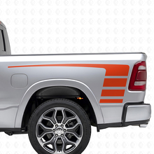 Kit d'autocollants en vinyle à rayures Strobe Stile pour capot et côtés de benne pour Dodge Ram 1500_7