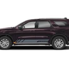 2X Bandes Autocollantes de Porte Latérale Sticker Vinyle Kit pour Dodge Durango RT GT Sport
 2