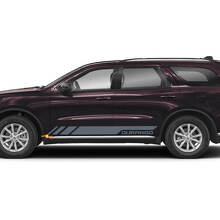 Kit d'autocollants en vinyle lettrage de marque pour bande latérale basse de porte pour Dodge Durango_2