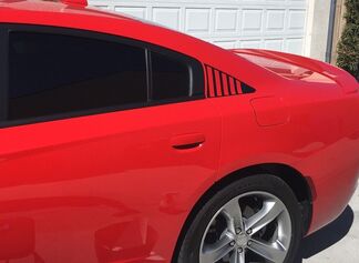 2X Dodge Charger Louver style C Pilier Decal 2011 2012 2013 2014 2015 2016 2017