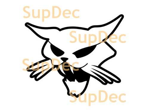 Autocollant mural en vinyle pour fenêtre et salle de bains, autocollant amovible en forme de chat, #3
