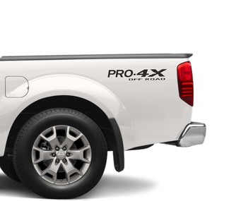 2X Nissan Frontier Pro-4X Vinyle Autocollants des deux côtés 4 x 4 Graphics nismo