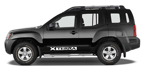 2X Nissan XTERRA Vinyl Doors logos Sticker Stickers Graphics