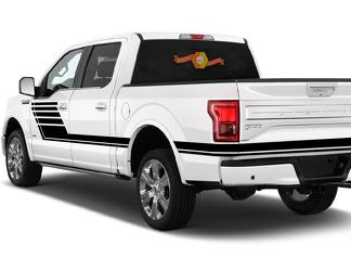 Ford F-150 Side Vinyl Graphics Kit SPEEDWAY Truck Decals Stripes pour 2015-2018