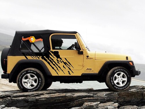 Jeep Wrangler (1999-2006) Kit d'emballage en vinyle personnalisé - Splash