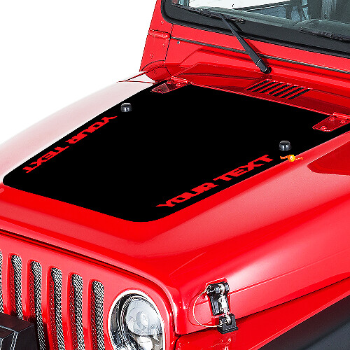 Autocollant Vinyle de Capot Style Blackout Personnalisé pour Jeep Wrangler 1999-2006