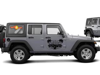 Jeep Wrangler (2007-2016) Kit d'autocollants en vinyle personnalisés - Sin City