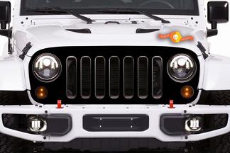 Jeep Wrangler (2007-2016) Kit d'autocollants en vinyle personnalisés 4 portes - Peau de calandre