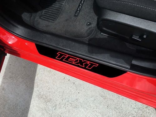 Autocollants personnalisés 2x pour seuils de porte Dodge Challenger