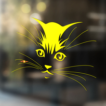 Autocollant Vinyle Universel Tête de Chat Mignonne_4