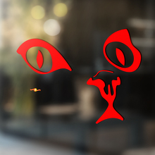 Autocollant universel en vinyle visage de chat_4