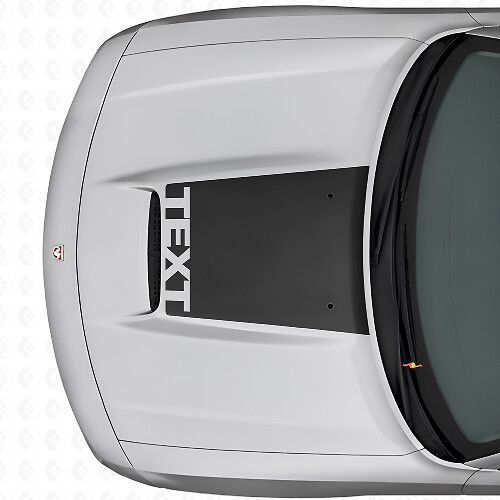 Autocollant en vinyle personnalisée pour capot noir mate Dodge Charger 2006-2010