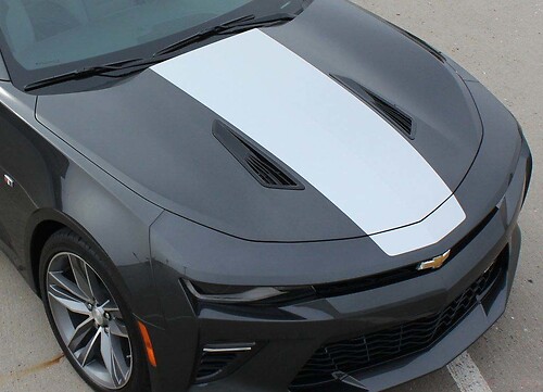 Solid Center Panel Capot Autocollant vinyle pour Chevrolet Camaro 2016-2018