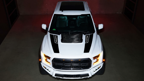 Autocollant vinyle personnalisé paire d'accent rallye pour capot Ford F-150 2016-2018