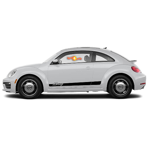 Déco Vinyle Bande Latérale pour Volkswagen Coccinelle 2011-2018