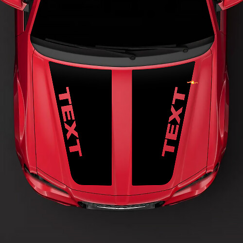 2005-2010 Chrysler 300C SRT-8 HEMI style capot autocollant autocollant haut occultant prédécoupé
