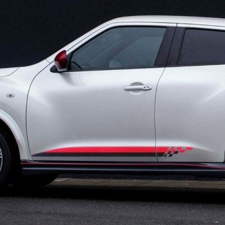 Nissan Juke décalcomanie rocker stripes côté graphique décalcomanie panneau de porte