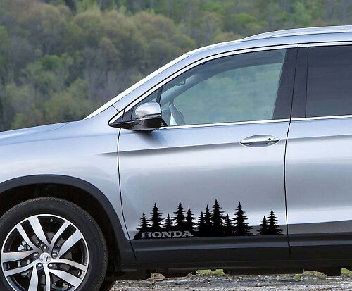 Kit de décalcomanies vinyle « Forest Tree » pour porte latérale Honda Pilot