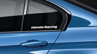 Paire d'autocollants Honda Racing S2000 Civic Type R Integra Accord Turbo F1 Vtec