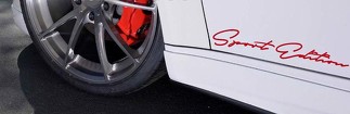 SPORT Edition Performance Sport Car Decal autocollant emblème logo ROUGE (Compatible avec : HONDA