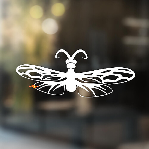 Autocollant universel en vinyle Dragonfly_1