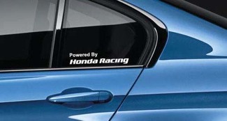 Powered By Honda Racing Sticker autocollant logo Civic Type R Accord Integra paire