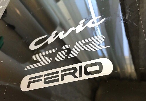 Ensemble d'autocollants en vinyle SiR Ferio pour Honda Civic