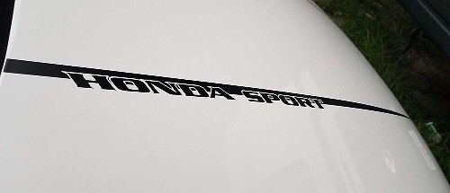 Autocollant en vinyle bande sportive fine pour capot Honda Accord 2018