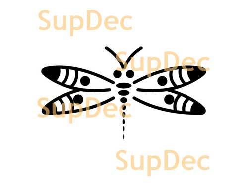 Libellule vinyle Art mur fenêtre salle de bain autocollant décalcomanie #2
