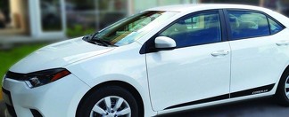 Toyota Corolla prédécoupés bandes latérales bas de caisse décalcomanies vinyle 2015 à 2017
