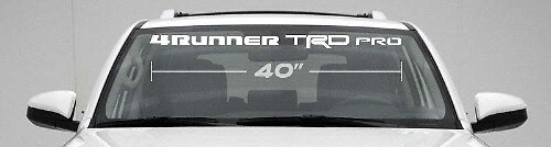 Autocollant en vinyle pour pare-brise 4Runner TRD Pro pour Toyota 4Runner