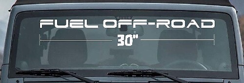 Autocollant Vinyle Pare-brise Style Hors-Piste pour Camions et SUV