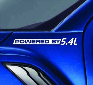 Powered By 5.4L Sticker Vinyl Decal Truck Fender Decal pour Ford F150 F250 F350