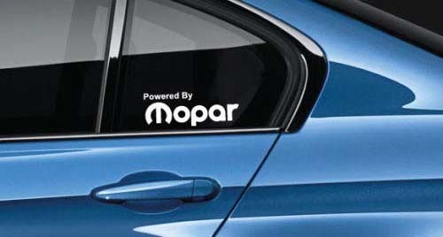 Powered By Mopar Sticker autocollant logo Dodge Ram Hemi R/T Nascar SS USA Paire
