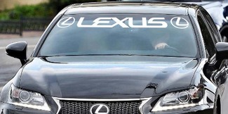 Lexus pare-brise autocollant bannière autocollant vinyle luxe Toyota fenêtre graphique personnalisé