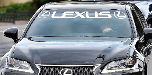 Autocollant en vinyle pour pare-brise pour véhicules Lexus
