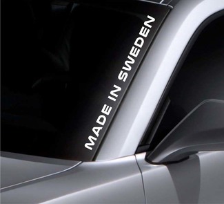 Fabriqué en Suède autocollant de pare-brise vinyle autocollant de voiture autocollant pour Volvo Saab