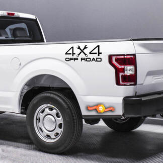 (2X) 4X 4 hors route camion lit décalcomanie vinyle autocollant clé soulevé camion charbon rouleau
