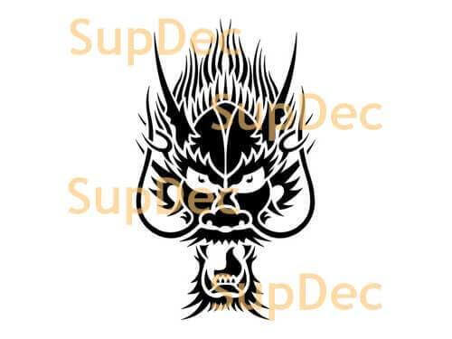 Dragon Vinyle Art Autocollant Mural Fenêtre Salle de Bain Décalque #5
