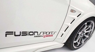 Fusion Sports propulsé par Honda voiture autocollant vinyle autocollant Civic S2000 Accord JDM