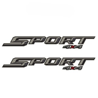 Lot de 2 : 2018 Ford F-150, F-250 Sport 4X4 tout-terrain camion de chevet autocollant autocollant
