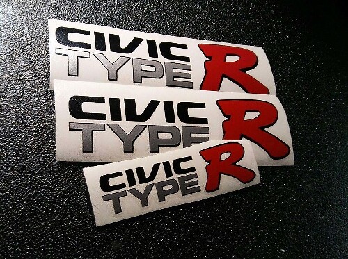 Ensemble d'autocollants en vinyle style Civic Type R pour Honda Civic EK9